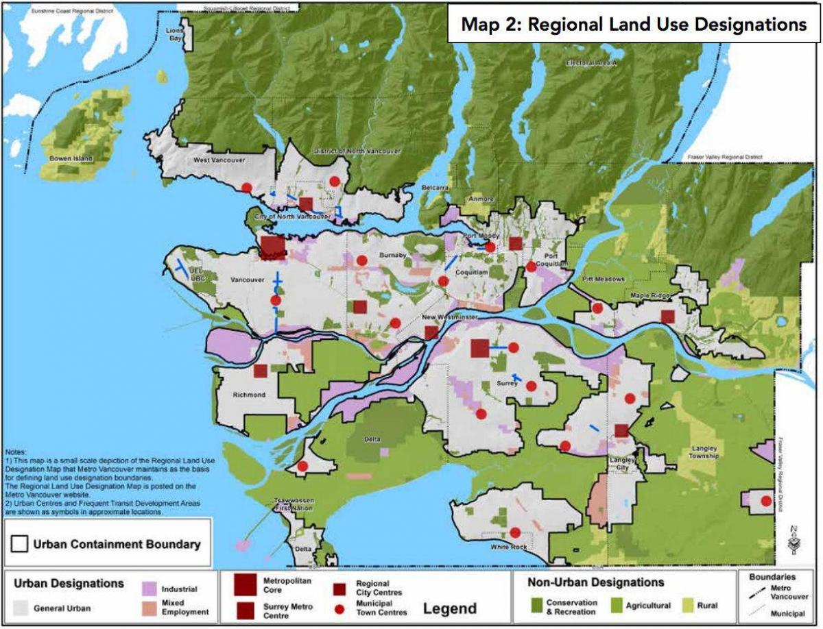 greater vancouver district regional hartă