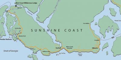 West coast vancouver island arată hartă
