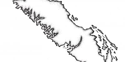 Harta insulei vancouver contur