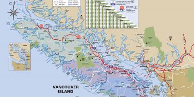 Insula Vancouver autostrada hartă