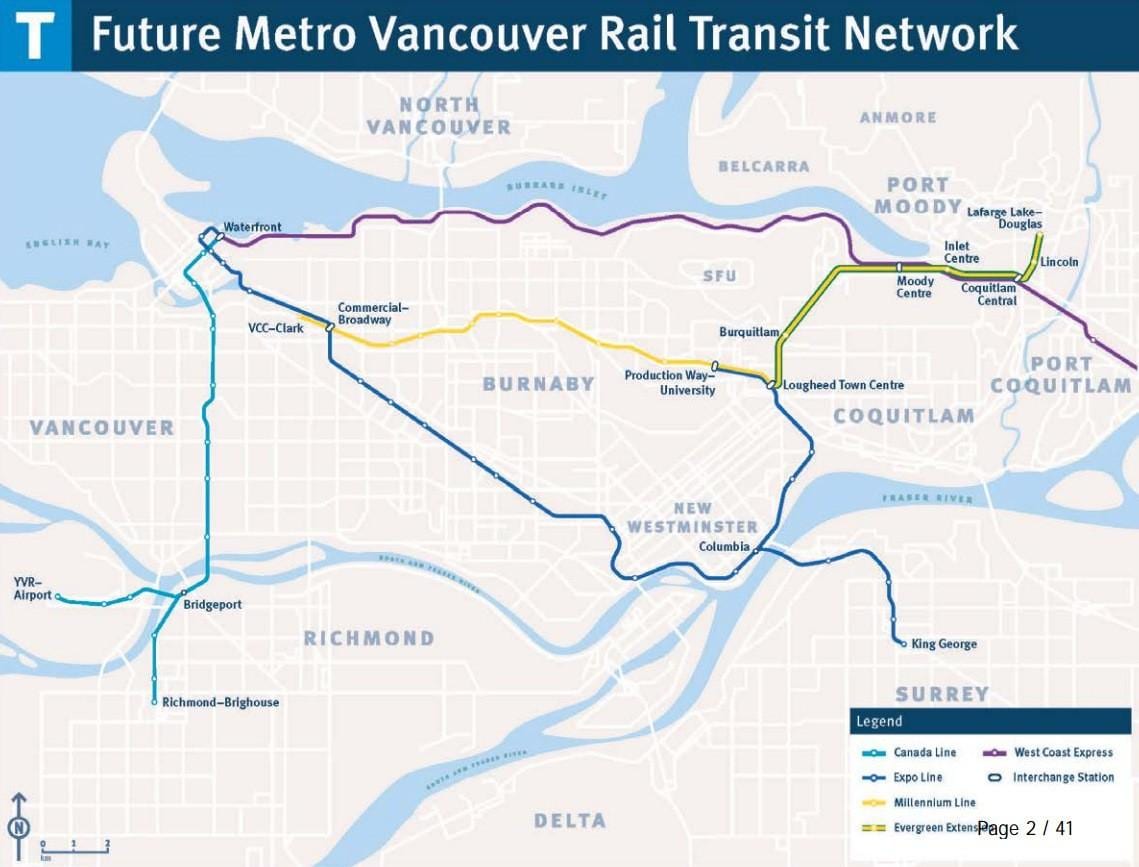 Harta burnaby skytrain