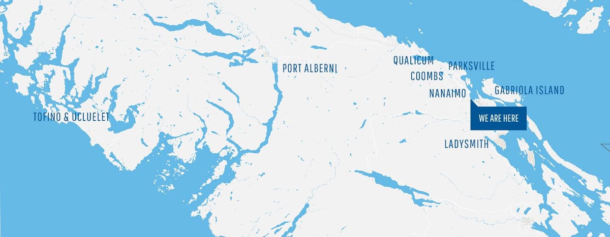 Harta coombs insula vancouver