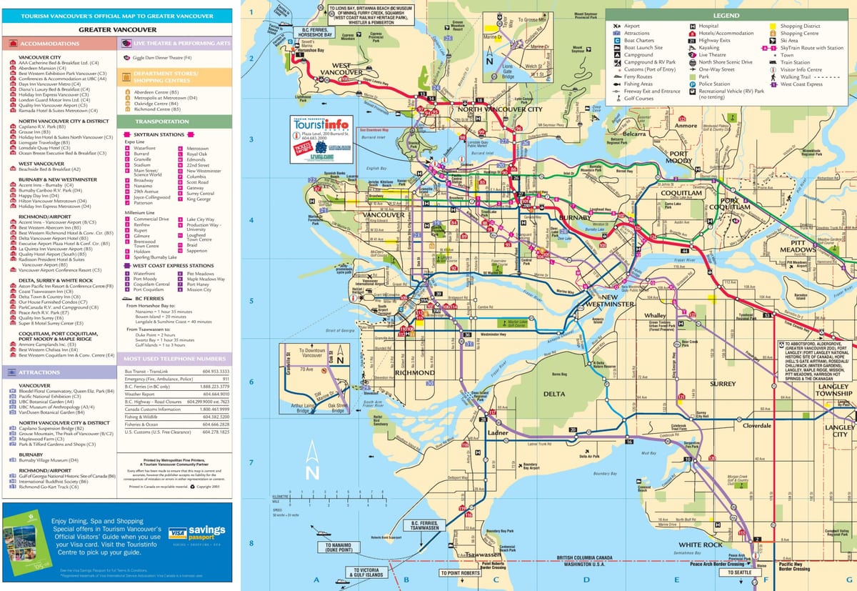 harta greater vancouver bc