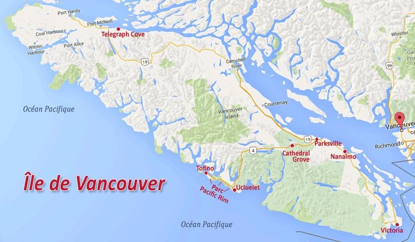Harta insulei vancouver aurului 