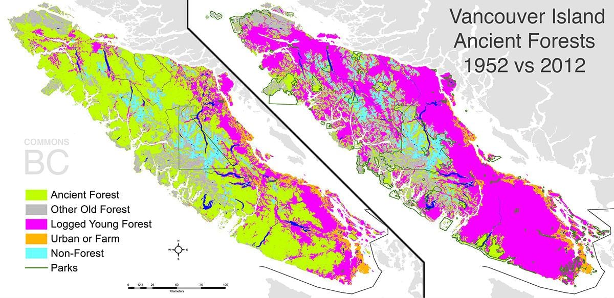 Harta insulei vancouver coroana teren