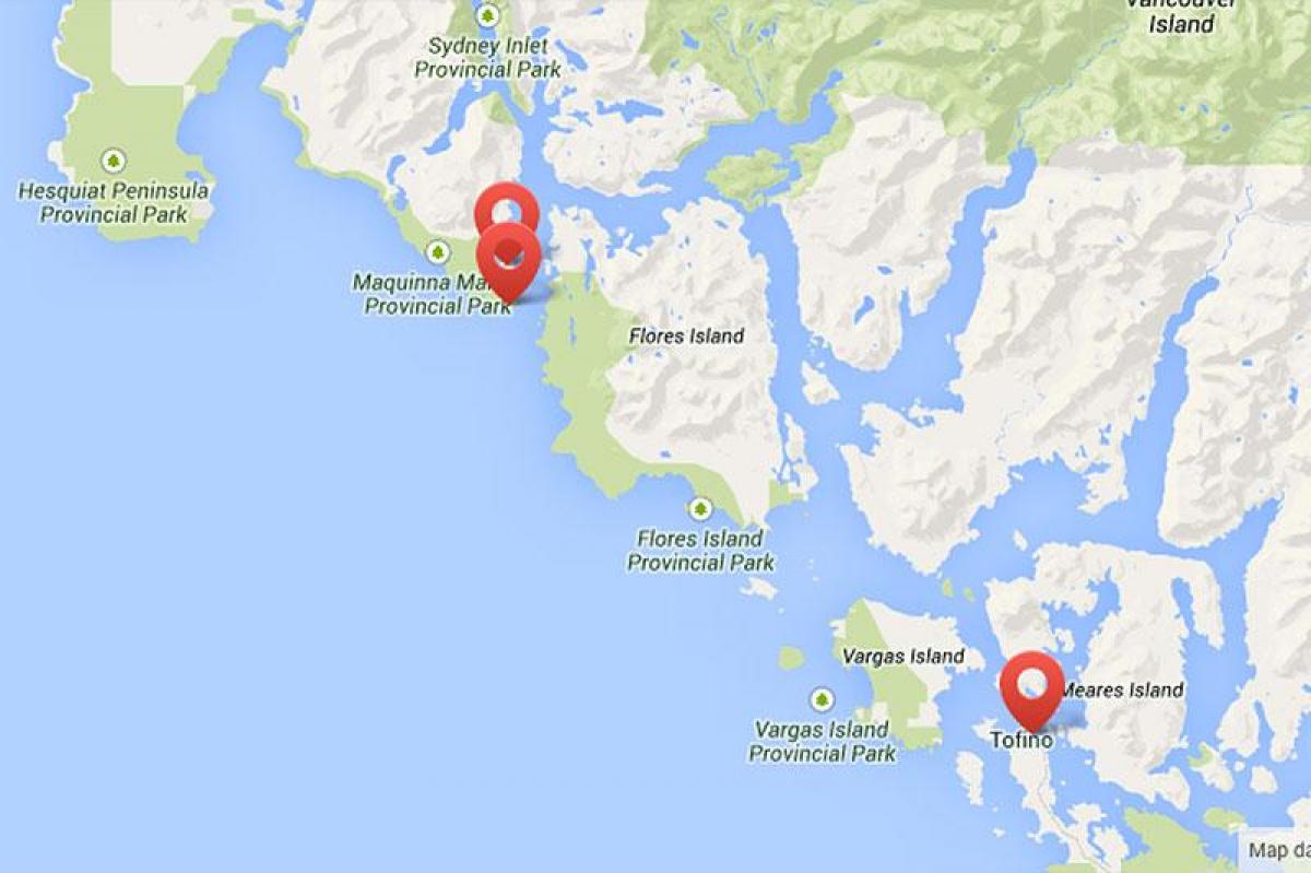 Harta insulei vancouver hot springs