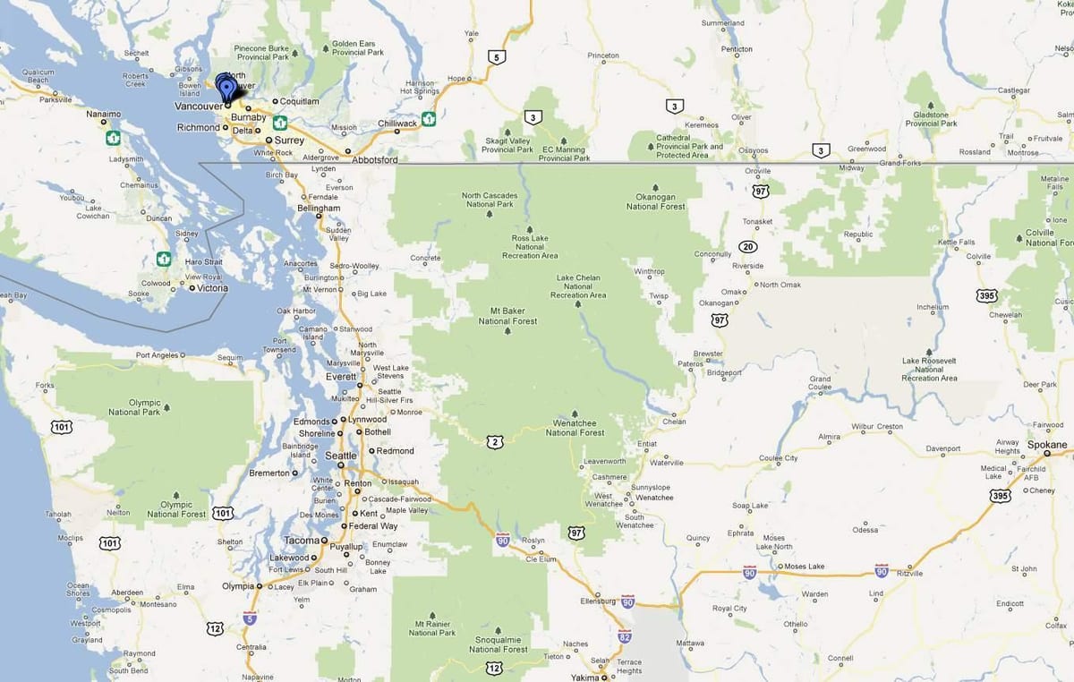 Harta van vancouver