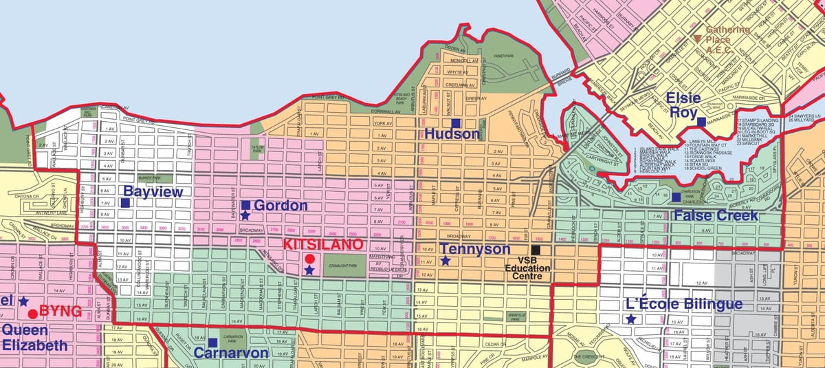 vancouver școala de circumscripție limita hartă