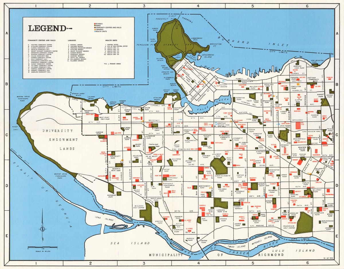 Harta vancouver comunitate