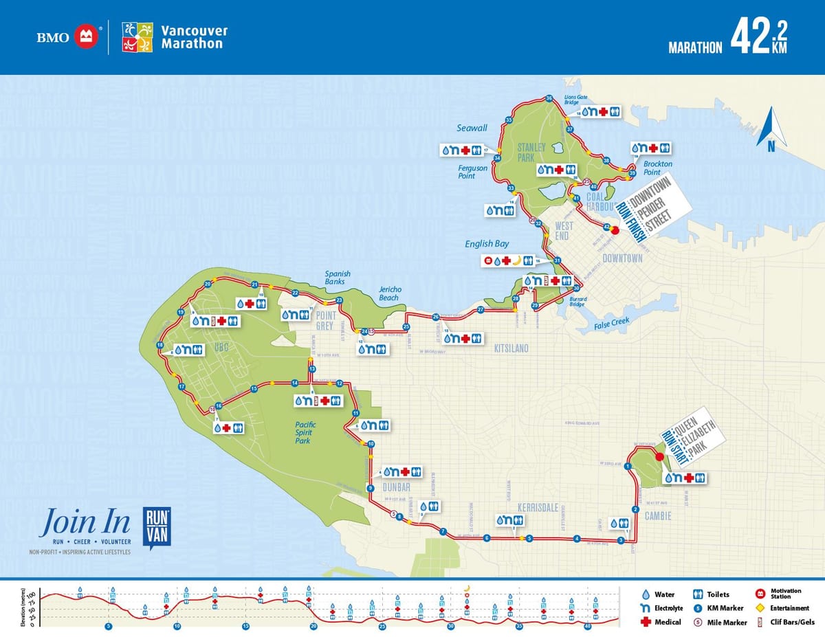 Harta vancouver maraton