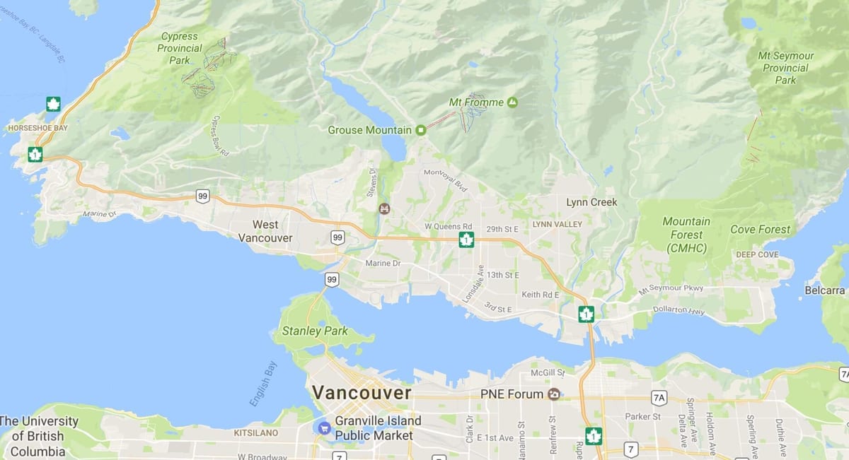 insula vancouver munți hartă