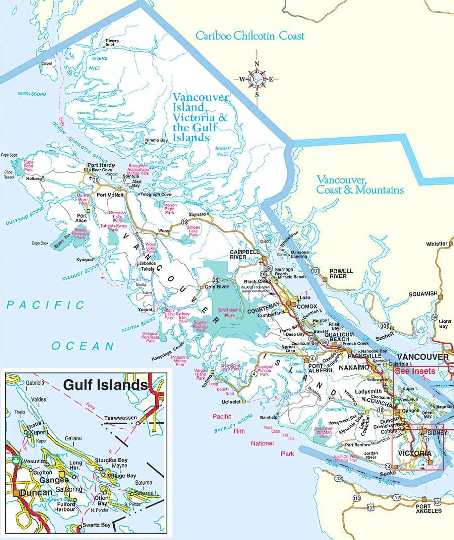vancouver parcuri hartă