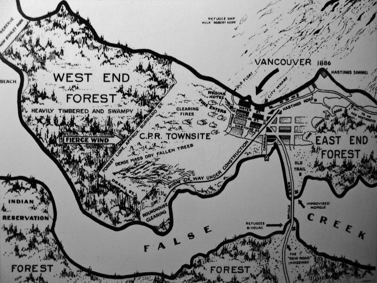 Harta veche vancouver