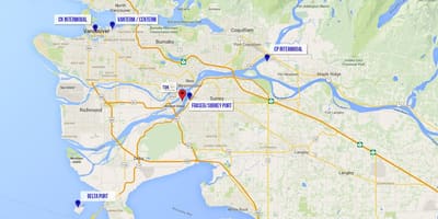 Harta delta vancouver