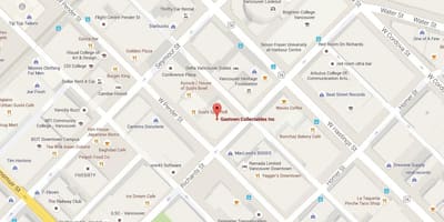 Harta hotel vancouver bc