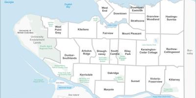 Greater vancouver area arată hartă
