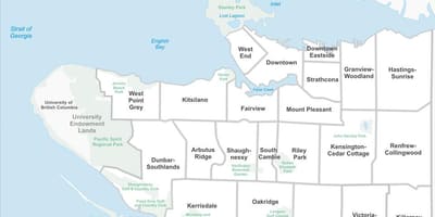 Vancouver imobiliare hartă