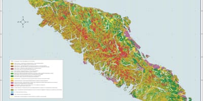 Harta insulei vancouver geologie