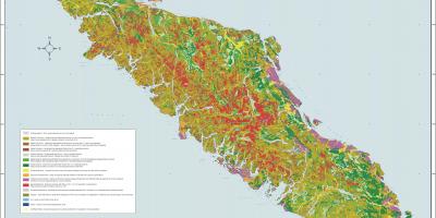 Harta insulei vancouver geologie