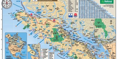 Harta insulei vancouver parcuri rv