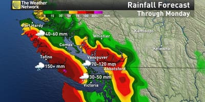 Harta insulei vancouver precipitațiilor