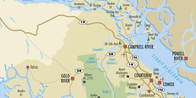 Campbell river harta insula vancouver