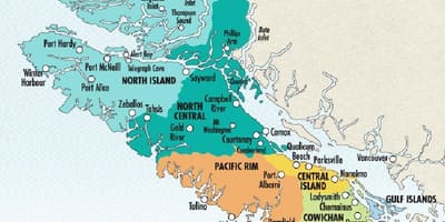 Harta insulei vancouver vinării