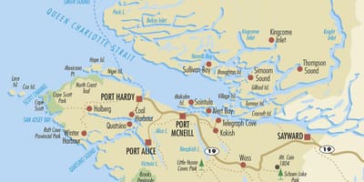 Harta north vancouver island