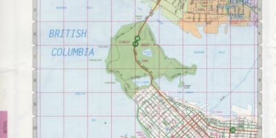 Harta north vancouver pe strada