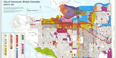West vancouver zonare hartă