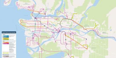 Translink harta orașului vancouver