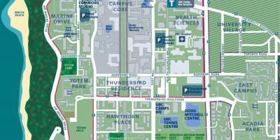 Ubc vancouver campus hartă