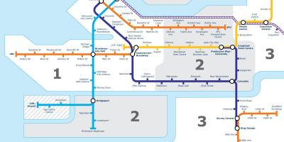 Vancouver bc publice de tranzit hartă