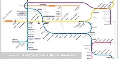 Harta vancouver lrt 