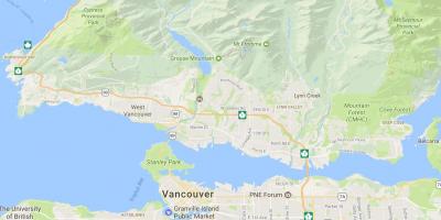Insula Vancouver munți hartă