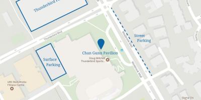Centrul orașului vancouver parcare hartă