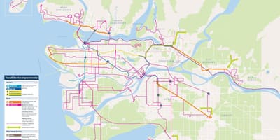 Vancouver sistemului de tranzit hartă