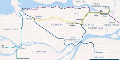 Tren harta vancouver