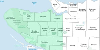 West vancouver vecinătate hartă