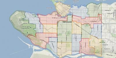Vancouver consiliului școlii de captare hartă