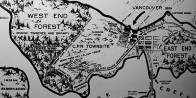Harta veche vancouver